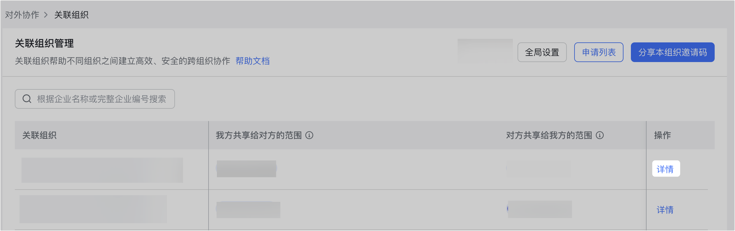 管理員設定跨境關聯組織操作截圖 21