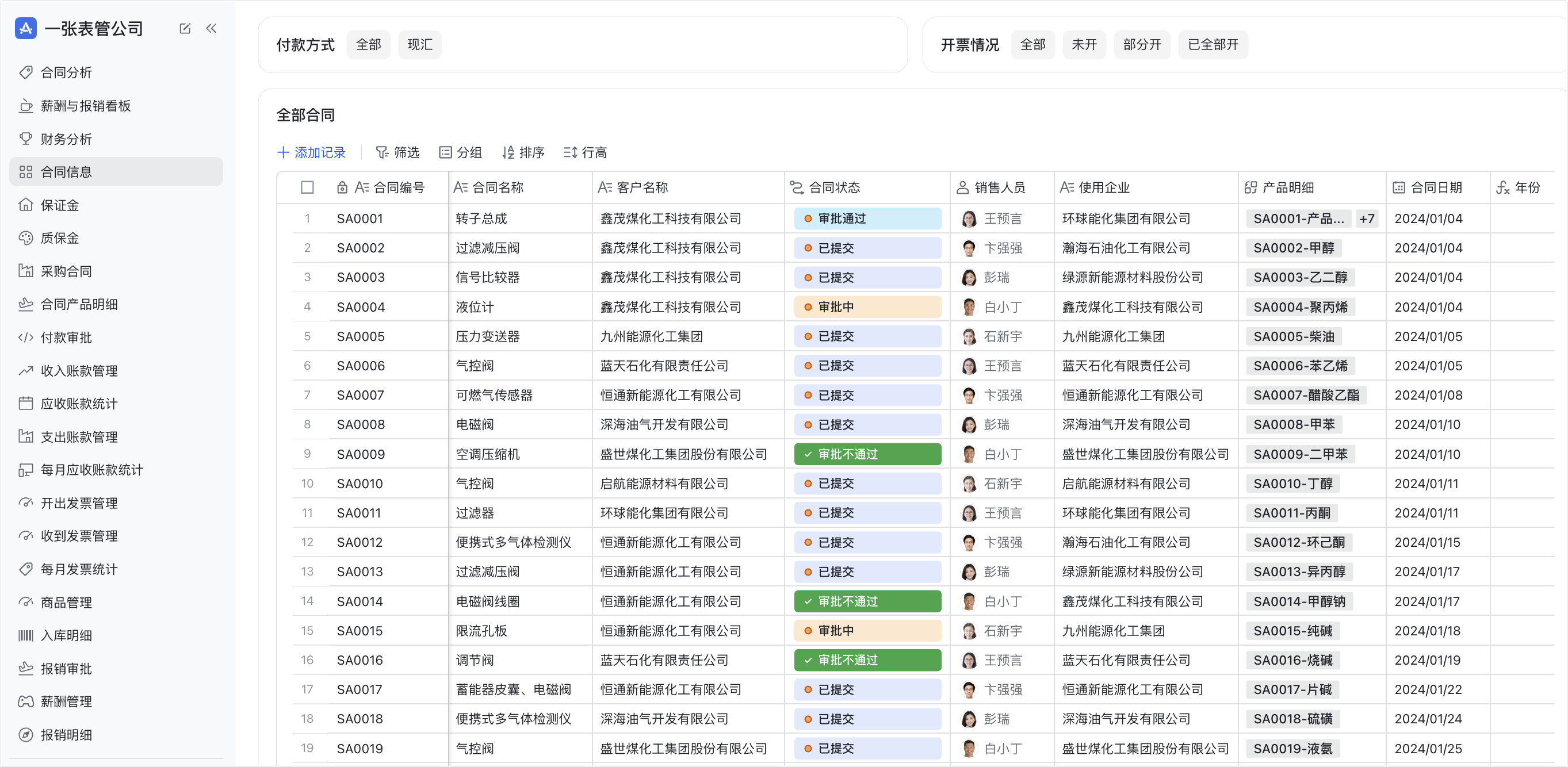 多維表格操作畫面 07