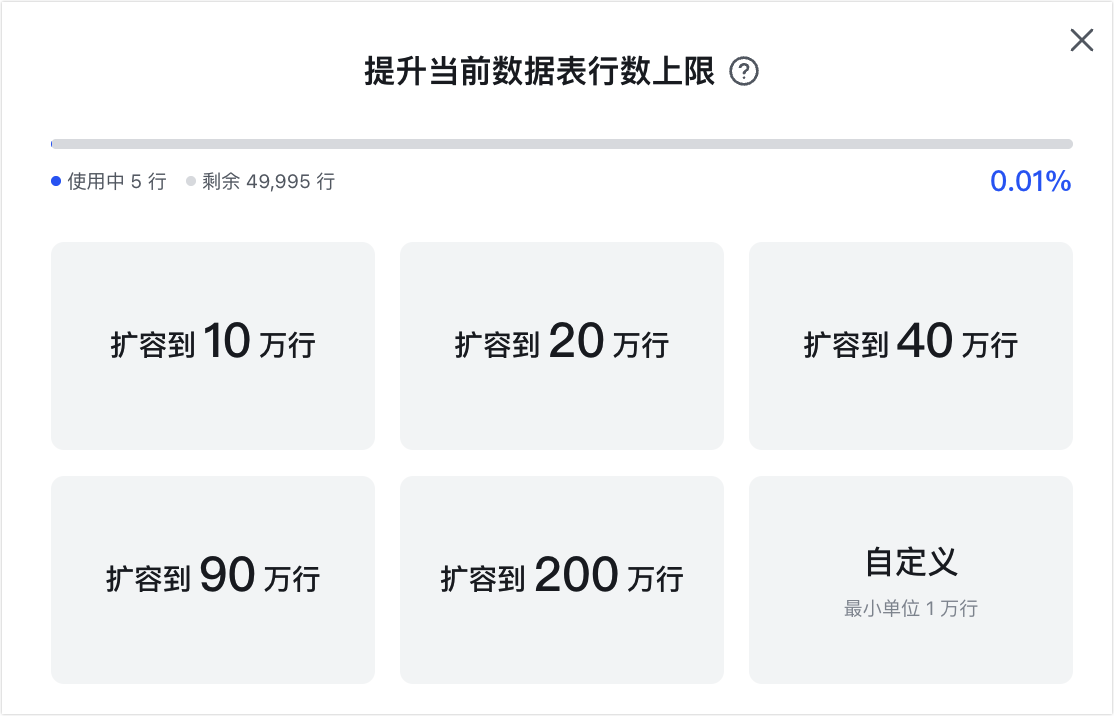 多維表格操作畫面 01