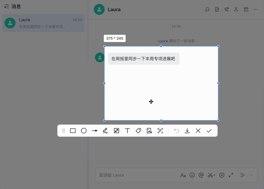 Lark 截圖功能：內建截圖工具，標註、馬賽克一氣呵成 - 補充操作畫面 3