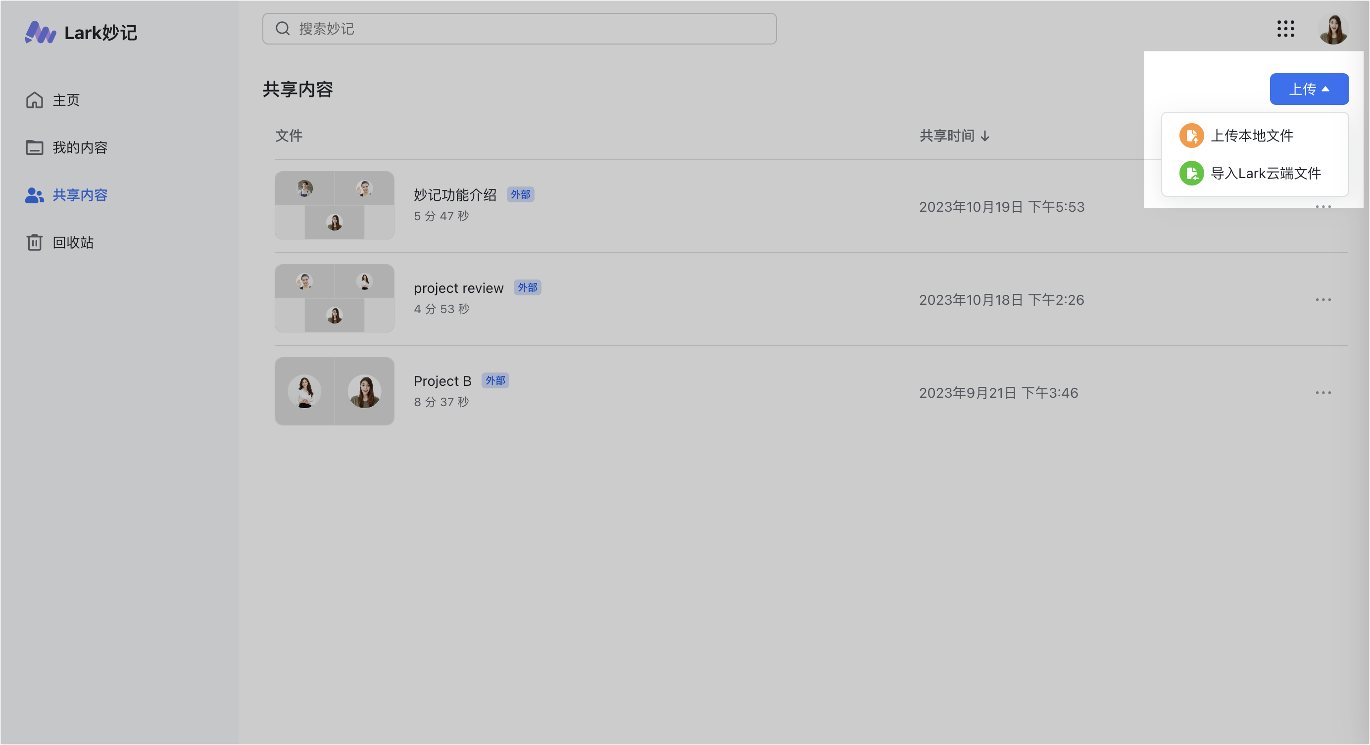 lark-minutes-quickstart - 補充操作畫面